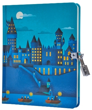 Harry Potter: Hogwarts Castle at Night Lock and Key Diary