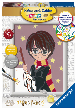 CreArt, Malen nach Zahlen Kinder Harry Potter - Harry
