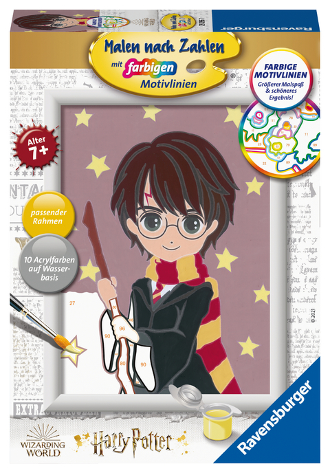 CreArt, Malen nach Zahlen Kinder Harry Potter - Harry