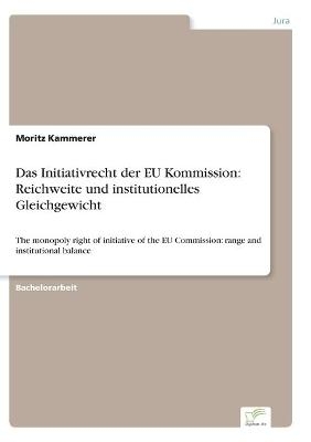 Das Initiativrecht der EU Kommission: Reichweite und institutionelles Gleichgewicht