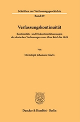 Verfassungskontinuit&auml;t. - Christoph Johannes Smets