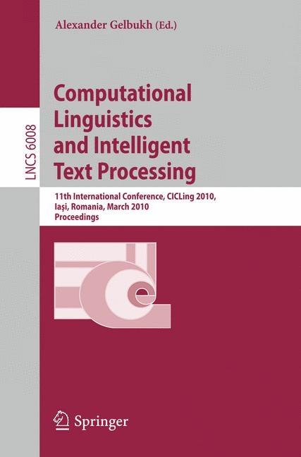 Computational Linguistics and Intelligent Text Processing - 