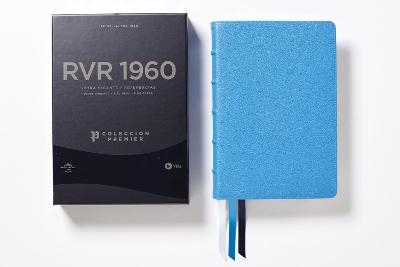 Rvr60, Santa Biblia, Colecci&oacute;n Premier, Letra Gigante, Interior a DOS Colores, Piel Genuina de Cabra, Azul, Comfort Print -  Vida,  Rvr 1960- Reina Valera 1960