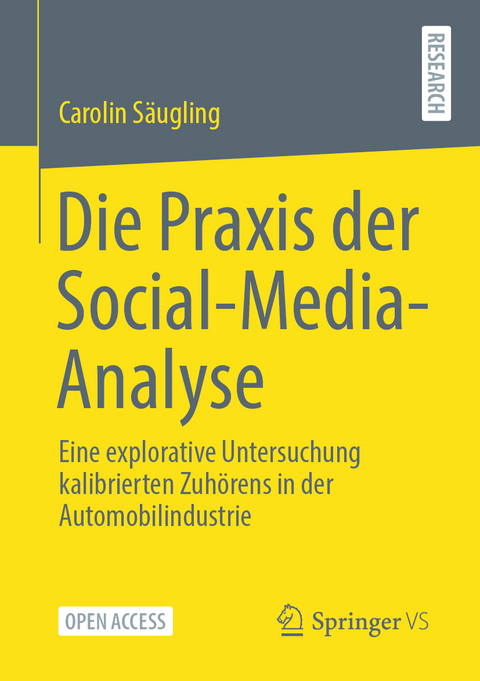 Die Praxis der Social-Media-Analyse - Carolin S&auml;ugling