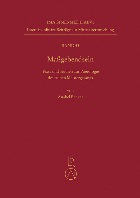 Ma&szlig;gebendsein - Anabel Recker