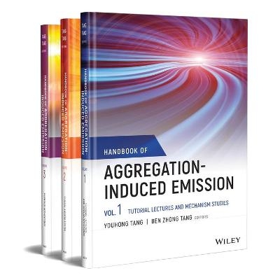 Handbook of Aggregation-Induced Emission, 3 Volume Set - Youhong Tang, Ben Zhong Tang