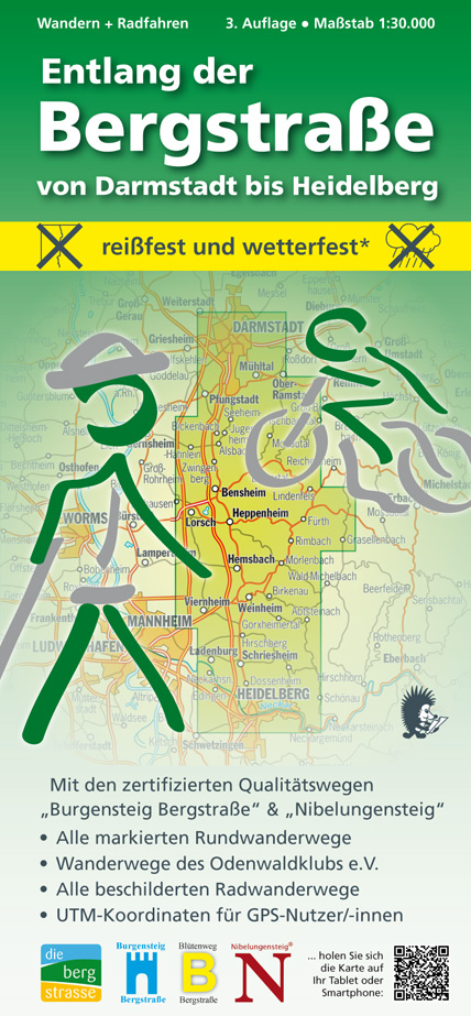 Wandern + Radfahren, Entlang der Bergstra&szlig;e von Darmstadt bis Heidelberg - Michael Messer