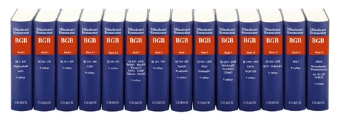 M&uuml;nchener Kommentar zum B&uuml;rgerlichen Gesetzbuch - 