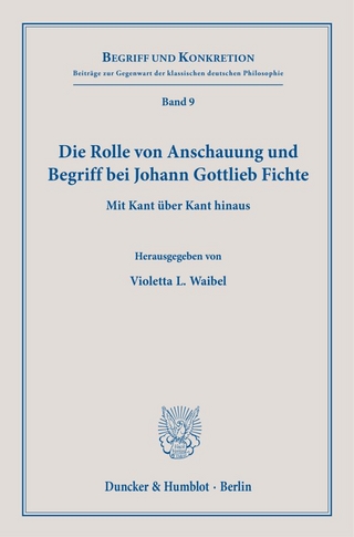 Die Rolle von Anschauung und Begriff bei Johann Gottlieb Fichte.