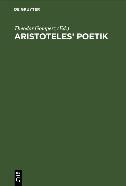 Aristoteles&rsquo; Poetik - 