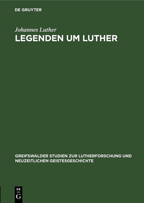 Legenden um Luther - Johannes Luther