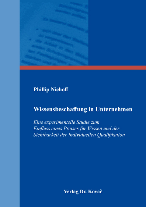 Wissensbeschaffung in Unternehmen - Phillip Niehoff