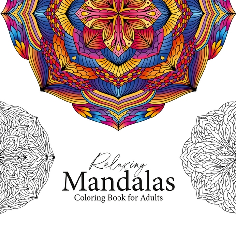 Relaxing Mandalas - Mandala Coloring Book for adults - Petra Burger