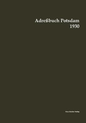 AdreÃbuch Potsdam 1930