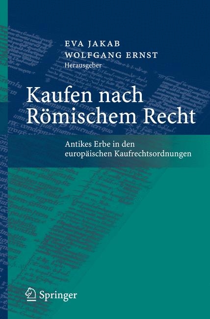 Kaufen nach R&ouml;mischem Recht - 