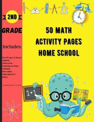 50 Math Activity Pages Home School 2nd Grade