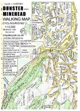 Dunster and Minehead Walking Map - Harrison, Mike