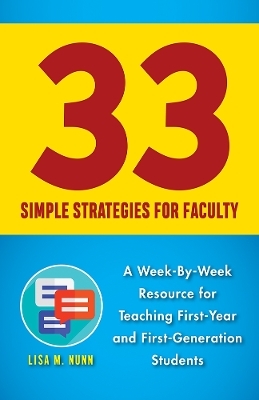 33 Simple Strategies for Faculty - Lisa M. Nunn