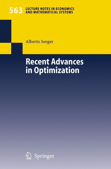 Recent Advances in Optimization - 