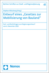 Entwurf eines „Gesetzes zur Mobilisierung von Bauland" - 