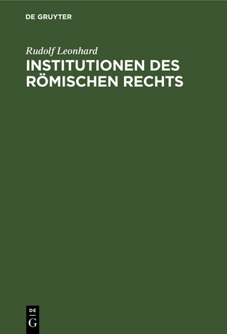 Institutionen des Römischen Rechts
