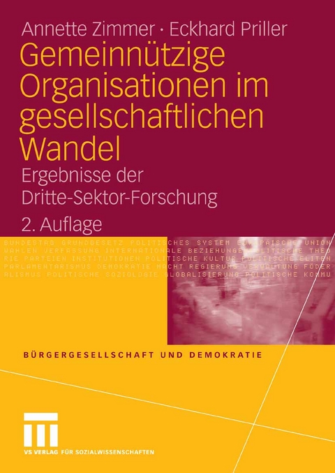 Gemeinn&uuml;tzige Organisationen im gesellschaftlichen Wandel - Annette Zimmer, Eckhard Priller