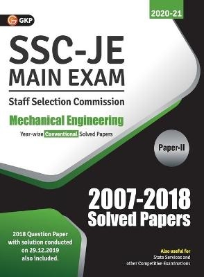 Ssc 2021 Junior Engineer Mechanical Engineering Paper II Conventional Solved Papers (2007-2018) -  GKP