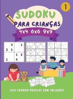 Sudoku para crian&ccedil;as 4x4 6x6 9x9 - Manu Press