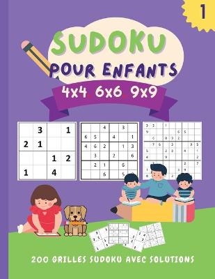 Sudoku pour enfants 4x4 6x6 9x9 - Manu Press