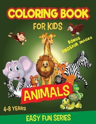 ANIMALS Coloring Book for Kids 4-8 years -  Fun Lab
