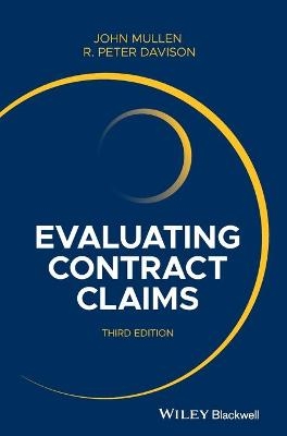 Evaluating Contract Claims - John Mullen, R. Peter Davison
