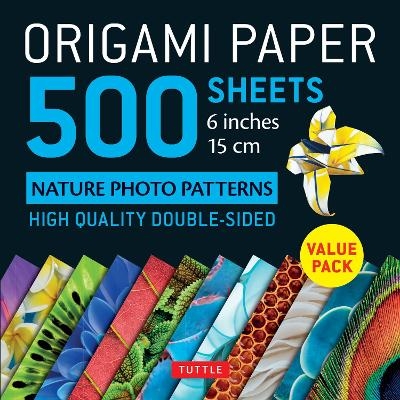 Origami Paper 500 sheets Nature Photo Patterns 6" (15 cm) - 