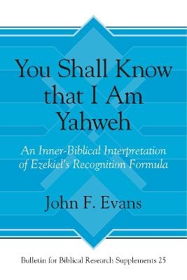 You Shall Know that I Am Yahweh