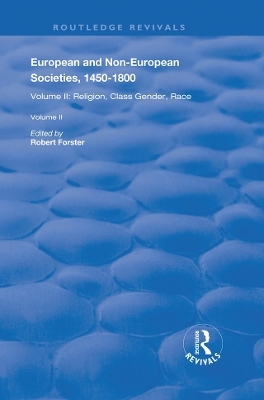 European and Non-European Societies, 1450&ndash;1800 - 