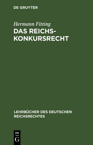 Das Reichs-Konkursrecht