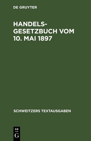 Handelsgesetzbuch vom 10. Mai 1897