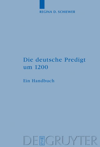 Die deutsche Predigt um 1200