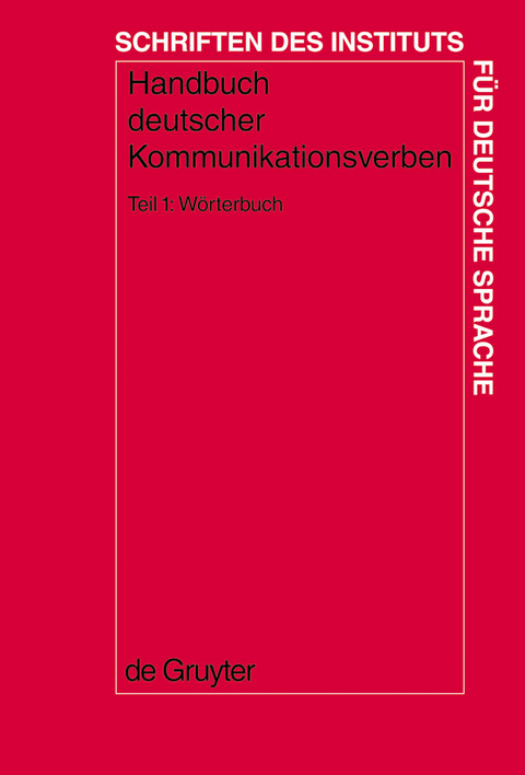 W&ouml;rterbuch - Gisela Harras, Edeltraud Winkler, Sabine Erb, Kristel Proost