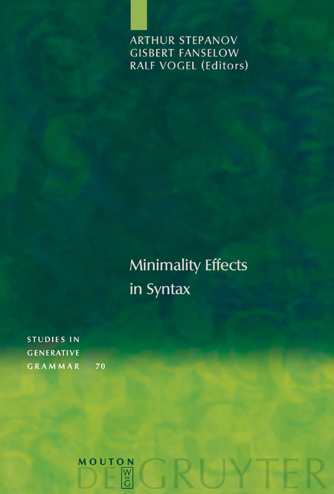 Minimality Effects in Syntax - 