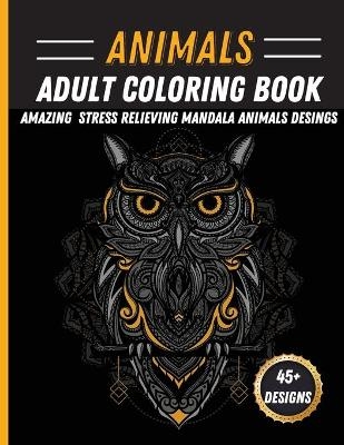 Animals Adult Coloring Book