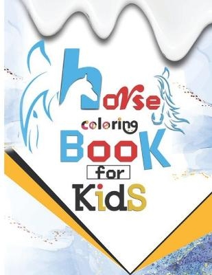 Horse coloring book for kids
