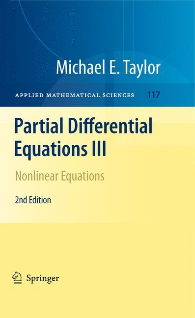 Partial Differential Equations III - Michael E. Taylor