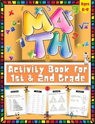 Math Activity Book For 1st and 2nd Grade - Happy Books For All