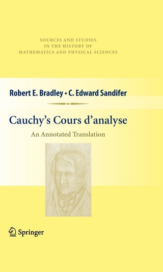 Cauchy’s Cours d’analyse