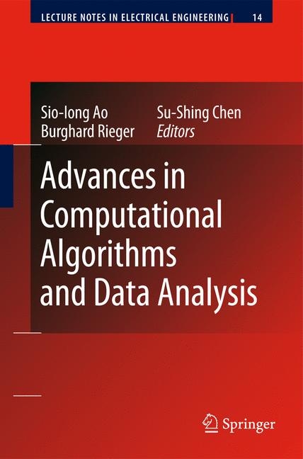 Advances in Computational Algorithms and Data Analysis -  Sio-Iong Ao,  Su-shing Chen,  Burghard B. Rieger