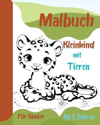 Malbuch Kleinkind mit Tieren