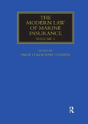 The Modern Law of Marine Insurance