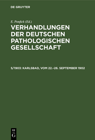 Verhandlungen der Deutschen Pathologischen Gesellschaft