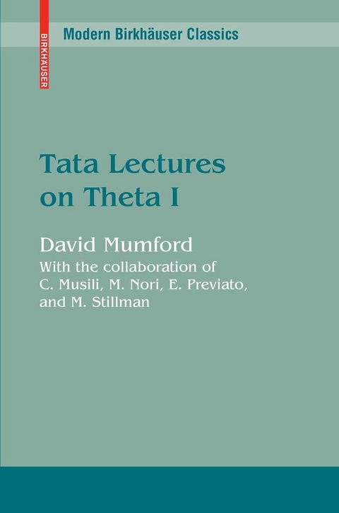 Tata Lectures on Theta I - David Mumford