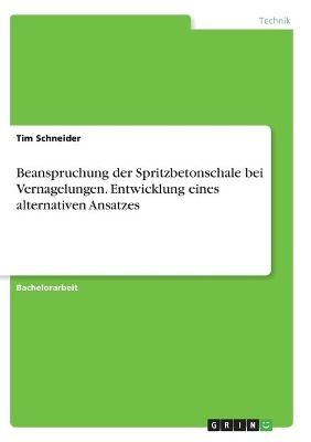 Beanspruchung der Spritzbetonschale bei Vernagelungen. Entwicklung eines alternativen Ansatzes - Tim Schneider